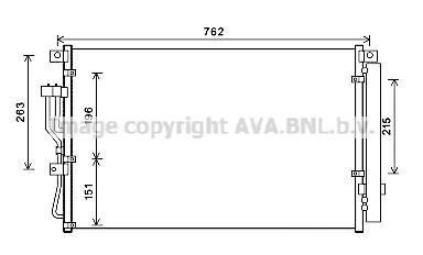 Радіатор кондиціонера AVA COOLING HY5345D