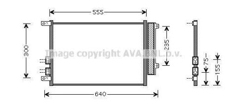 Радіатор кондиціонера AVA COOLING ALA5088D