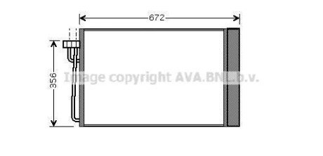 Радіатор кондиціонера AVA COOLING BWA5267D