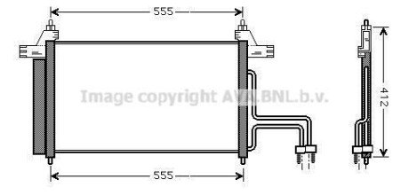 Радіатор кондиціонера AVA COOLING FT5253D