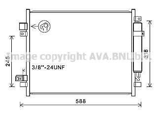 Радіатор кондиціонера AVA COOLING DN5428D