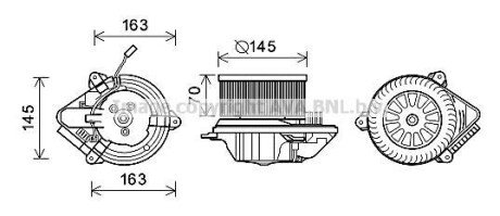 Вентилятор салону AVA COOLING CN8515