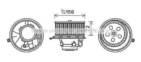 Вентилятор салону AVA COOLING RT8581