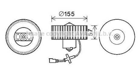 Вентилятор салону AVA COOLING FD8568