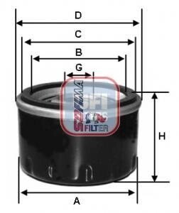 Фільтр масляний SOFIMA S3596R