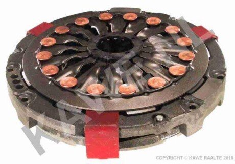 Вижимний диск зчеплення (320мм) JOHN DEERE 1040, 1040V, 1140, 1140E, 1140F, 1140V, 1350, 1550, 1640, 1750, 1750V, 1850, 1850F, 1850N, 1850V, 1950, 1950F, 1950N, 2040, 2040F, 2040S, 2130, 2135 KAWE 8292