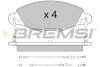 Гальмівні колодки перед. CITROEN C5 1.8-3.0 01-08 (BOSCH) BREMSI BP2937 (фото 1)
