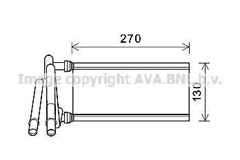 Теплообмінник, система опалення салону CLEVER FIT AVA COOLING TO6706