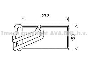 Теплообмінник, система опалення салону CLEVER FIT AVA COOLING CR6140