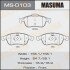 Колодки тормозные дисковые Masuma MS0103 (фото 1)
