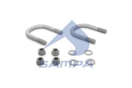 Ремкомплект ресори BPW ECO Air COMPACT (стремянки +гайки + шайби) SAMPA 070.716 (фото 1)