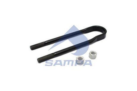 Скоба ресори (стремянка) з гайками RVI/Volvo M22x1.5 x81x410 SAMPA 079.060/1
