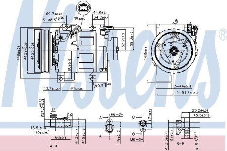 Компресор кондиціонера NISSAN ALTIMA 2.5 10.06-07.13 NISSENS 890293