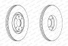Диск гальмівний (передній) Citroen C4 04-13/Peugeot 207/308 07-14/307 03-09 (302x26) (з покр) (вент.) FERODO DDF1442C (фото 1)