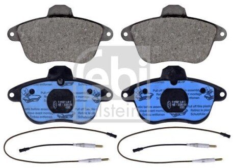 Комплект гальмівних колодок передн, CITROEN XM, RENAULT CLIO II, SPORT SPIDER 2.0-3.0 05.89-04.05 FEBI BILSTEIN 116038