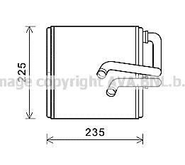 Радіатор пічки NISSAN MURANO II VQ35DE/YD25DDTi 10.08-09.14 AVA COOLING DN6410