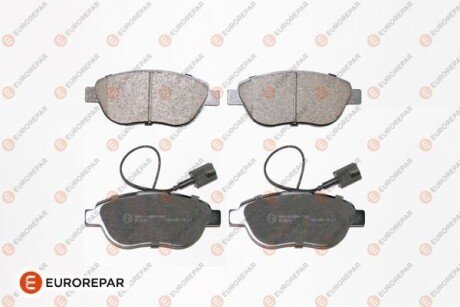 Колодки гальмівні (передні) Fiat Doblo/Qubo 10-/Punto/500C 08-/Opel Combo 12- (+датчик) Eurorepar 1617283780