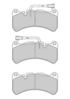 Комплект гальмівних колодок передн, ALFA ROMEO GIULIA, STELVIO 2.9 10.15- Jurid 573663J