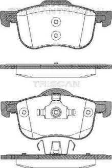 Колодки гальмівні дискові TRISCAN 8110 27003