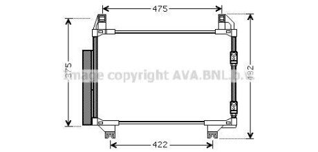Радіатор кодиціонера CLEVER FIT AVA COOLING TOA5404D