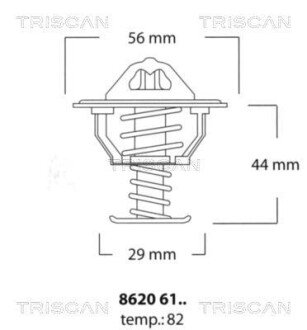 Термостат TRISCAN 8620 6182