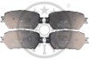 Колодки гальмівні (передні) Toyota Camry 01-06 (131.6x58.3) Optimal BP12253 (фото 1)