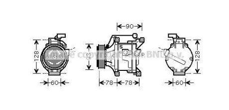 Компресор кондиціонера AVA COOLING TOAK443