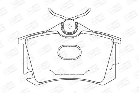 Гальмівні колодки пер. Subaru Impreza 02-/Forester 02- (TRW) CHAMPION 573682CH