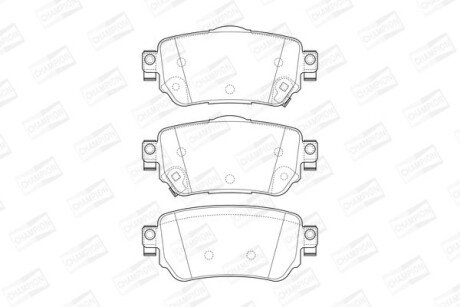 Гальмівні колодки зад. Nissan X-Trail/Qashqai II 13- (TRW) CHAMPION 573658CH