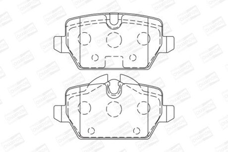 Гальмівні колодки зад. BMW 3(E90)/1(E81) 04-13 (TRW) CHAMPION 573136CH