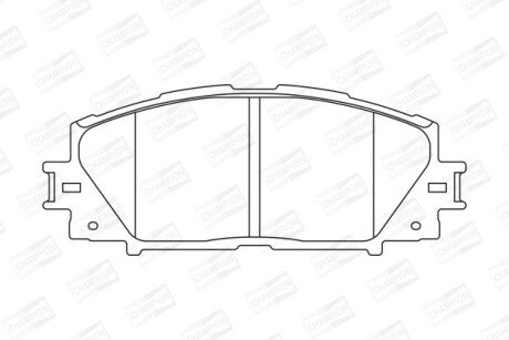 Гальмівні колодки пер. Prius 08- CHAMPION 572631CH