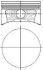 Поршень Opel Astra/Vectra/Zafira 1.6 16V 00- (79.00mm/STD) NURAL 8742780000 (фото 1)