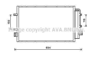 Радіатор кондиціонера AVA COOLING IV5127D