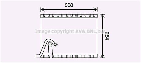 Випаровувач кондиціонера DS DS 5, CITROEN DS3, DS5, PEUGEOT 3008, 5008, 5008 I 1.2-2.0DH 06.09-12.18 AVA COOLING PEV401