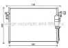 Конденсатор кондиціонера (з осушувачем) NISSAN NAVARA NP300, PATHFINDER III 3.0D 02.10- AVA COOLING DN5404D (фото 1)