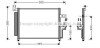 Конденсатор кондиціонера (з осушувачем) HYUNDAI ACCENT II 1.3/1.5/1.6 01.00-11.05 AVA COOLING HY5081D (фото 1)