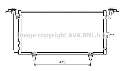 Конденсатор кондиціонера (з осушувачем) SUBARU LEGACY V, OUTBACK 2.0-3.6 05.09- AVA COOLING SU5084D