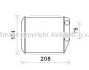 Радіатор пічки FIAT DUCATO 250A1.000-F1CFA401C 07.06- AVA COOLING FT6416 (фото 1)
