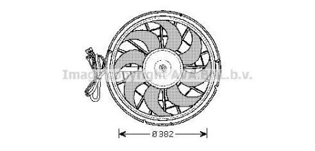 Вентилятор, охлаждение двигателя AVA COOLING VO7507