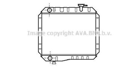 Радіатор, охолодження двигуна AVA COOLING TO2042