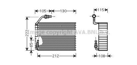 Випаровувач кондиціонера AVA COOLING PEV119