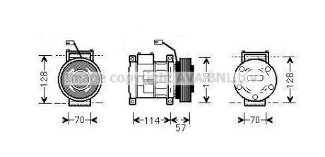 Компресор кондиціонера AVA COOLING JEAK034