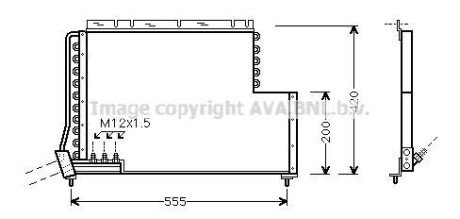 Радіатор кондиціонера AVA COOLING VO5078