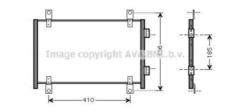 Радіатор кондиціонера AVA COOLING FTA5302