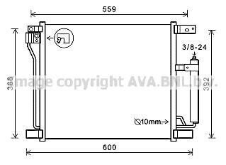 Радіатор кондиціонера AVA COOLING DN5401D