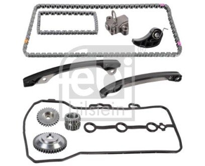 Комплект ГРМ (ланцюг + шестерня) DACIA DUSTER, LODGY, NISSAN MICRA IV, NOTE, QASHQAI I 1.0-1.6LPG 02.07- FEBI BILSTEIN 109468