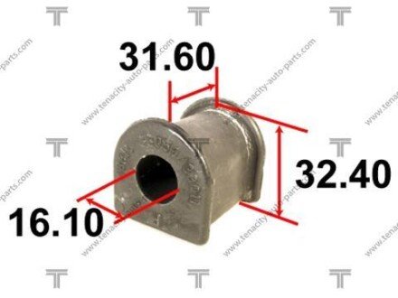 Втулка стабилизатора toyota (96-01) goa camry TENACITY ASBTO1011