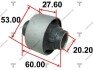 Сайлентблок рычага toyota (95-00) corolla TENACITY AAMTO1020 (фото 1)