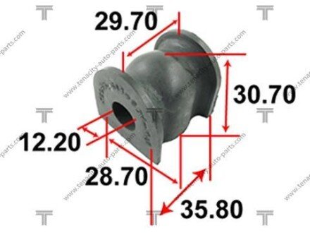 Втулка стабилизатора honda (02-07) accord TENACITY ASBHO1027
