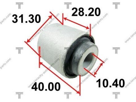 Сайлентблок рычага honda (91-00) civic TENACITY AAMHO1025